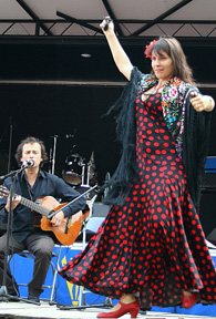flamenco danseres gitarist